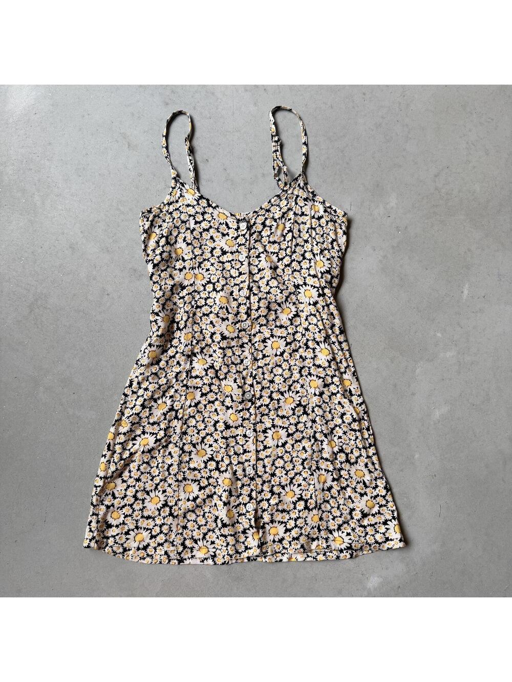 American Eagle Floral Daisy Button-Up Mini Dress XS